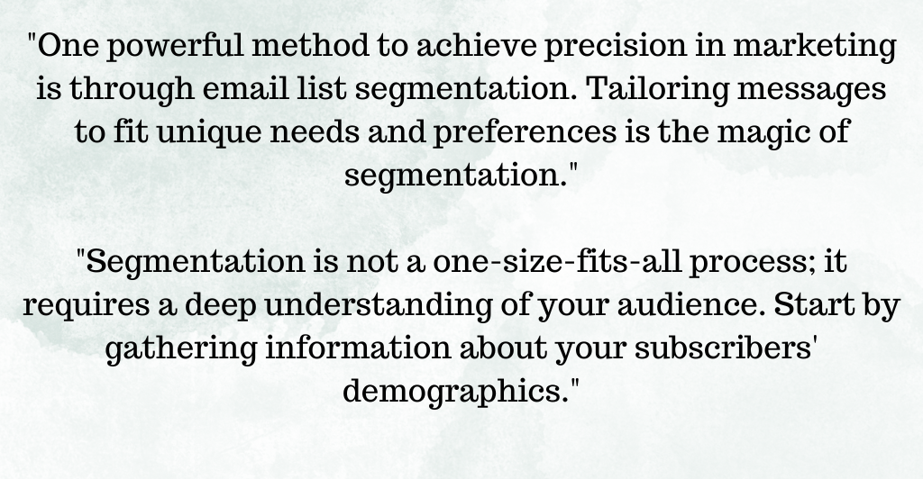 Effective email list segmentation for marketing success
