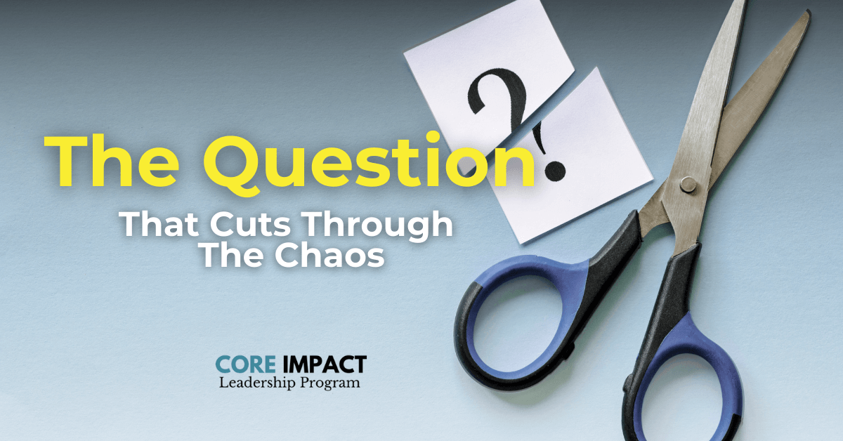 scissor cutting a print out of a question mark